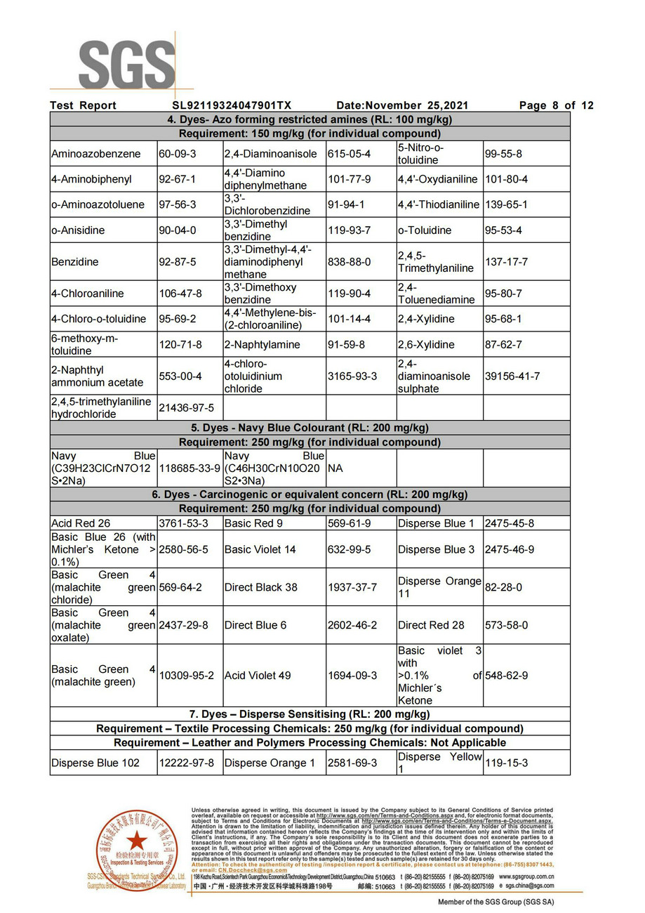 有害化學(xué)物質(zhì)零排放檢測(cè)報(bào)告